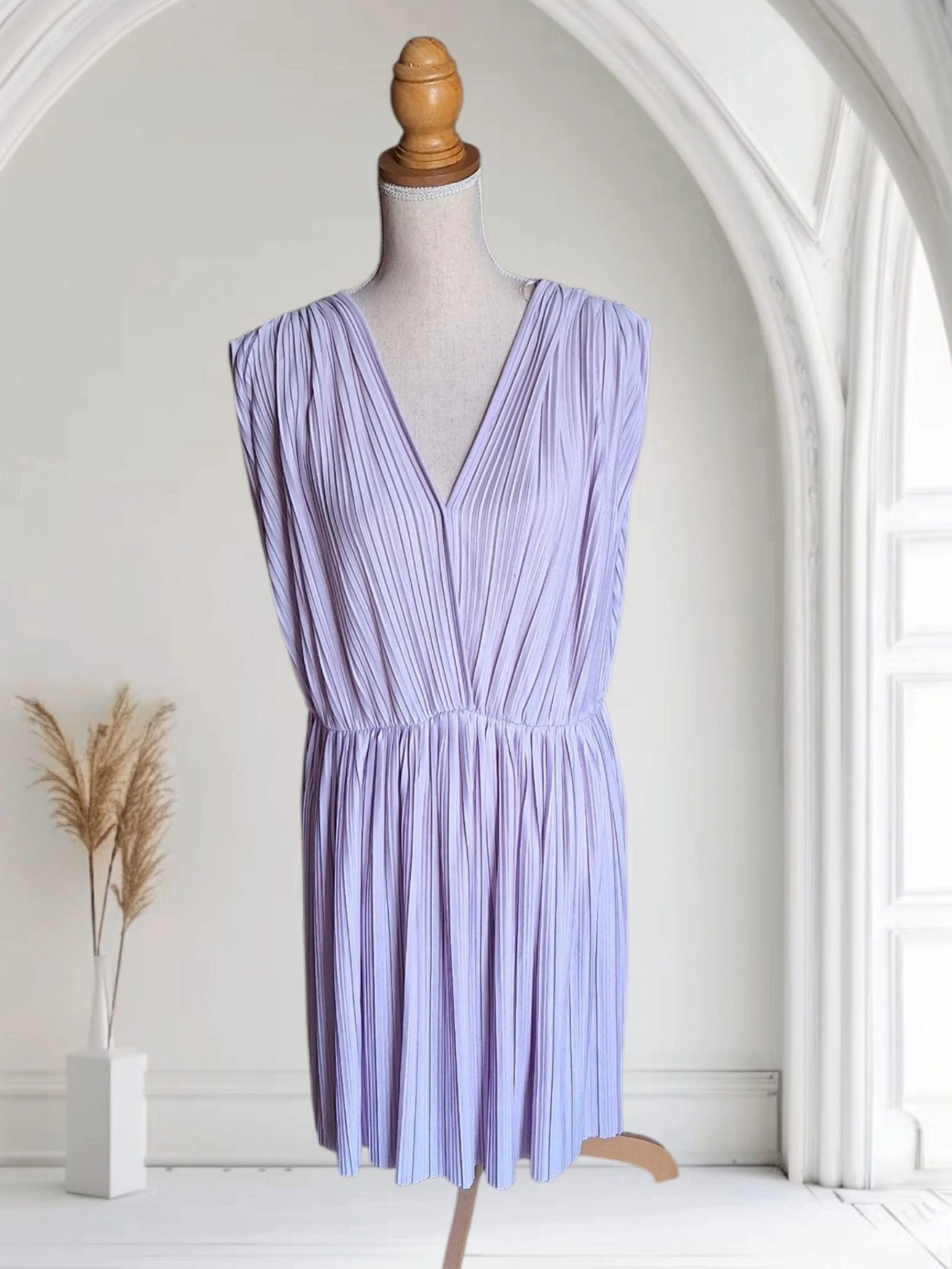 Robe été plissée cintrée lilas Cache cache 💜